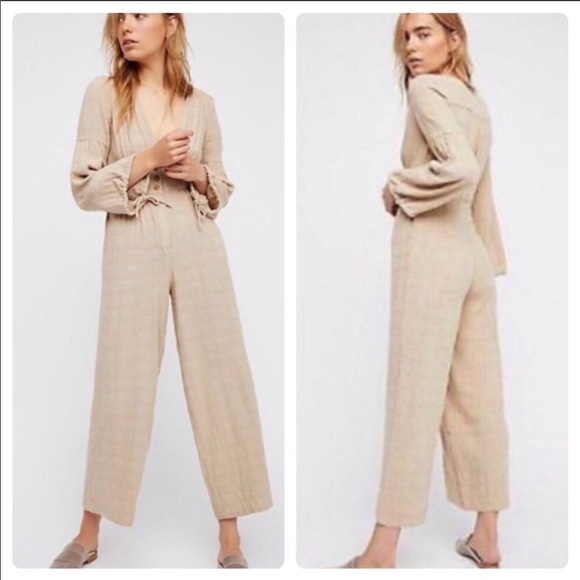 Free People Pants - Free People linen jumpsuit